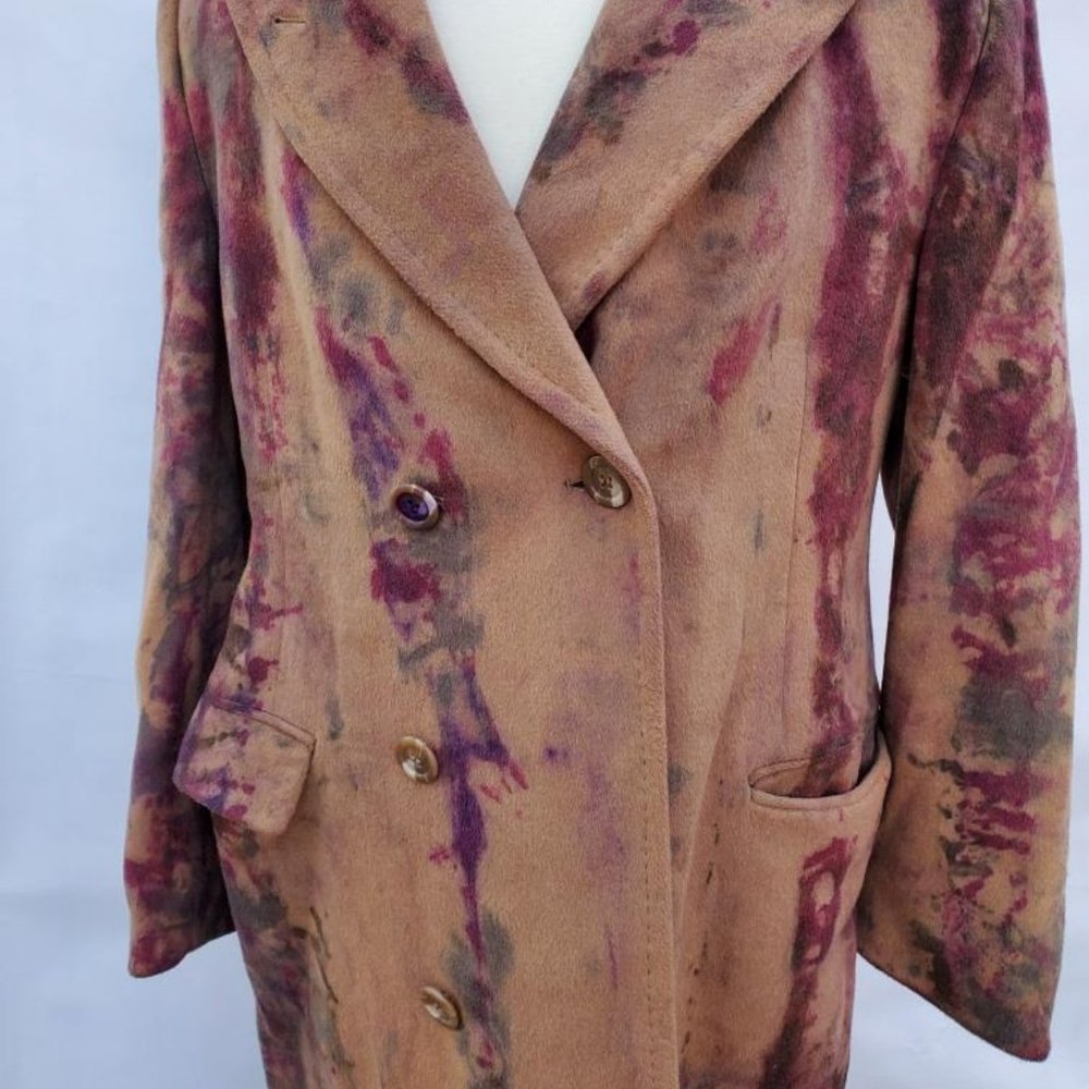 LONG WINTER wool pea COAT gray black brown tan red purple camel XL 12 14 16 plus